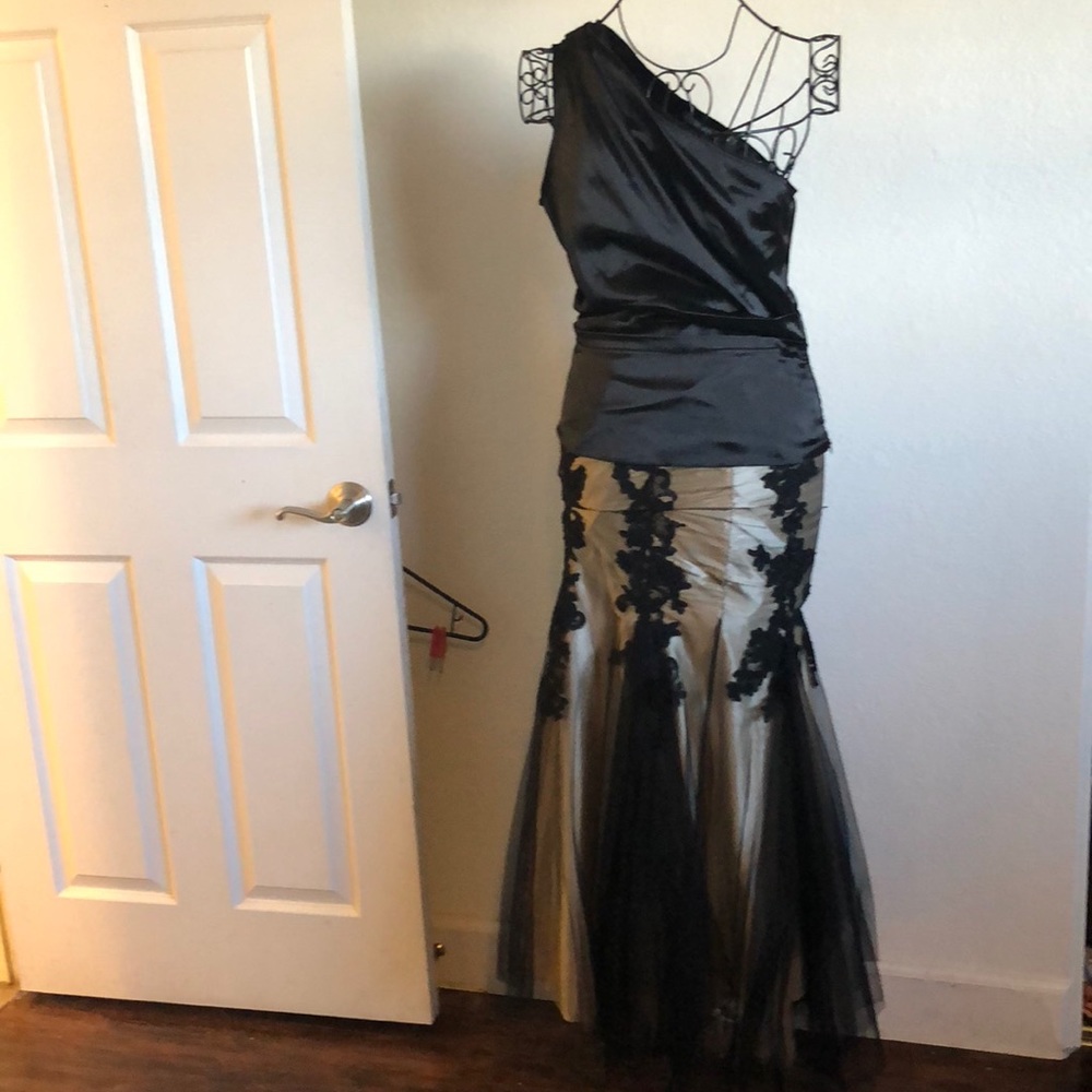 Alberto makali nude illusion lace skirt